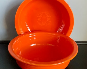 Vintage Fiestaware 8 1/2" Nappy Bowl -- Wet Foot — 2 Available —Free Shipping!