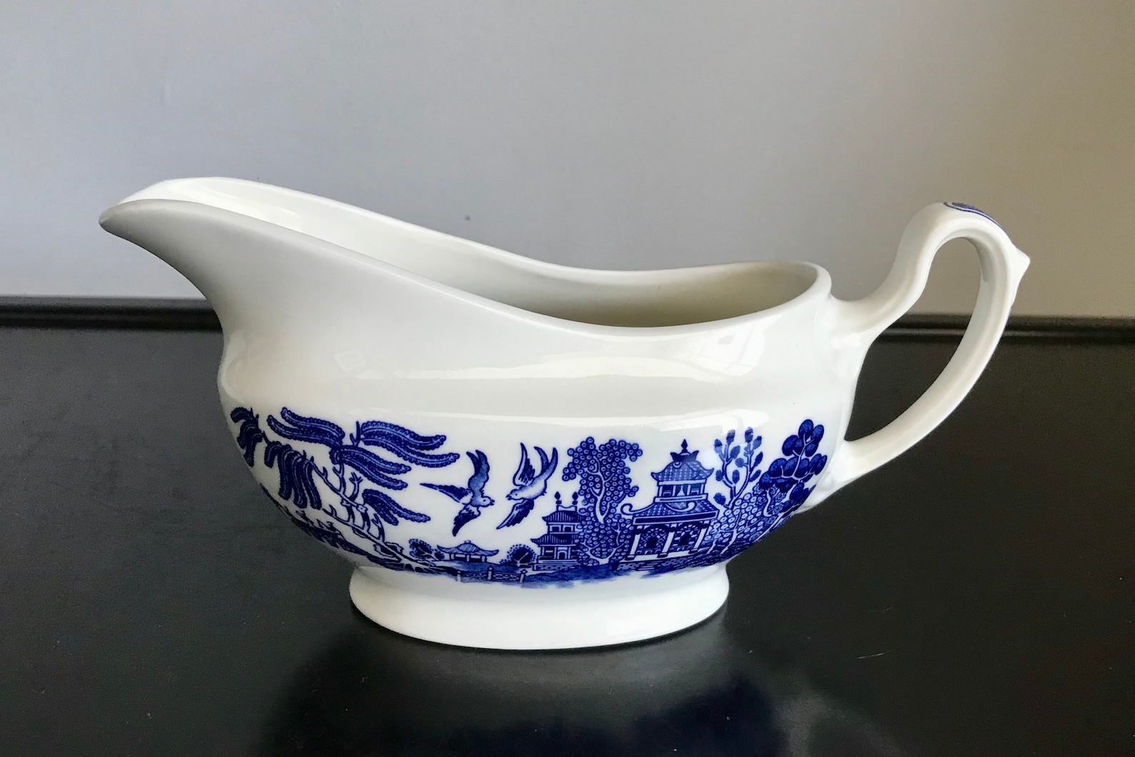 Johnson Brothers Blue Willow Gravy Boat Free Shipping Etsy