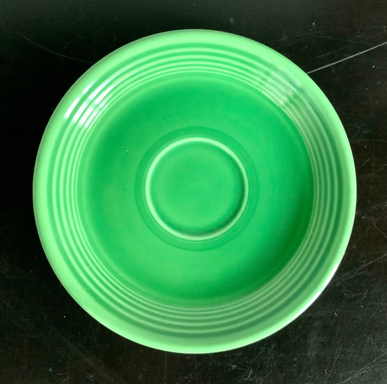 Vintage Fiestaware Medium Green Cup & Saucer Set Free Etsy