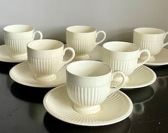 Set of 6 Wedgwood Edme Demitasse Cups and Saucers -- Free Shipping!!