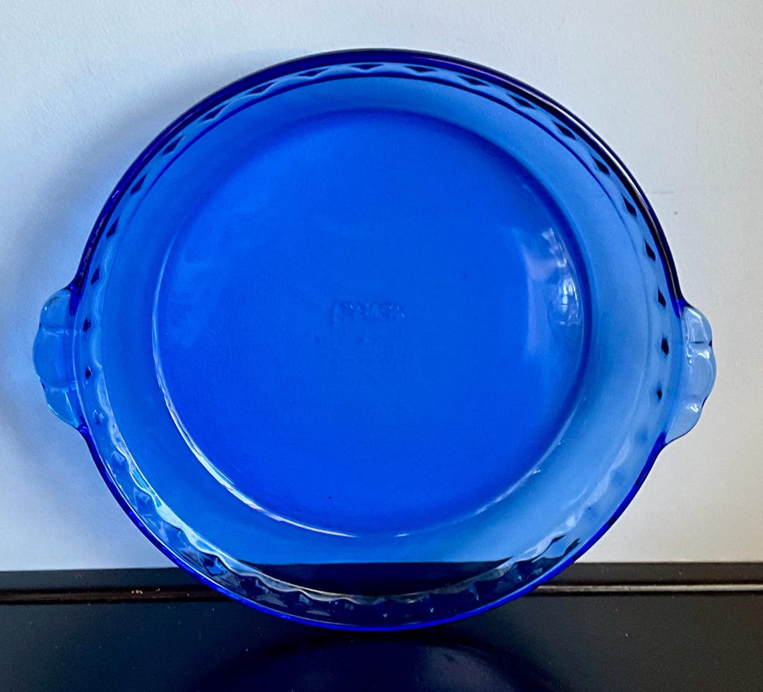 Vintage Pyrex Original Cobalt Blue 11” Pie Baking Dish - Free Shipping ...