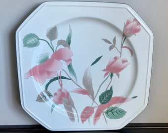 Mikasa Silk Flowers 12" Chop Plate/Round Serving Platter-- Free Shipping!!