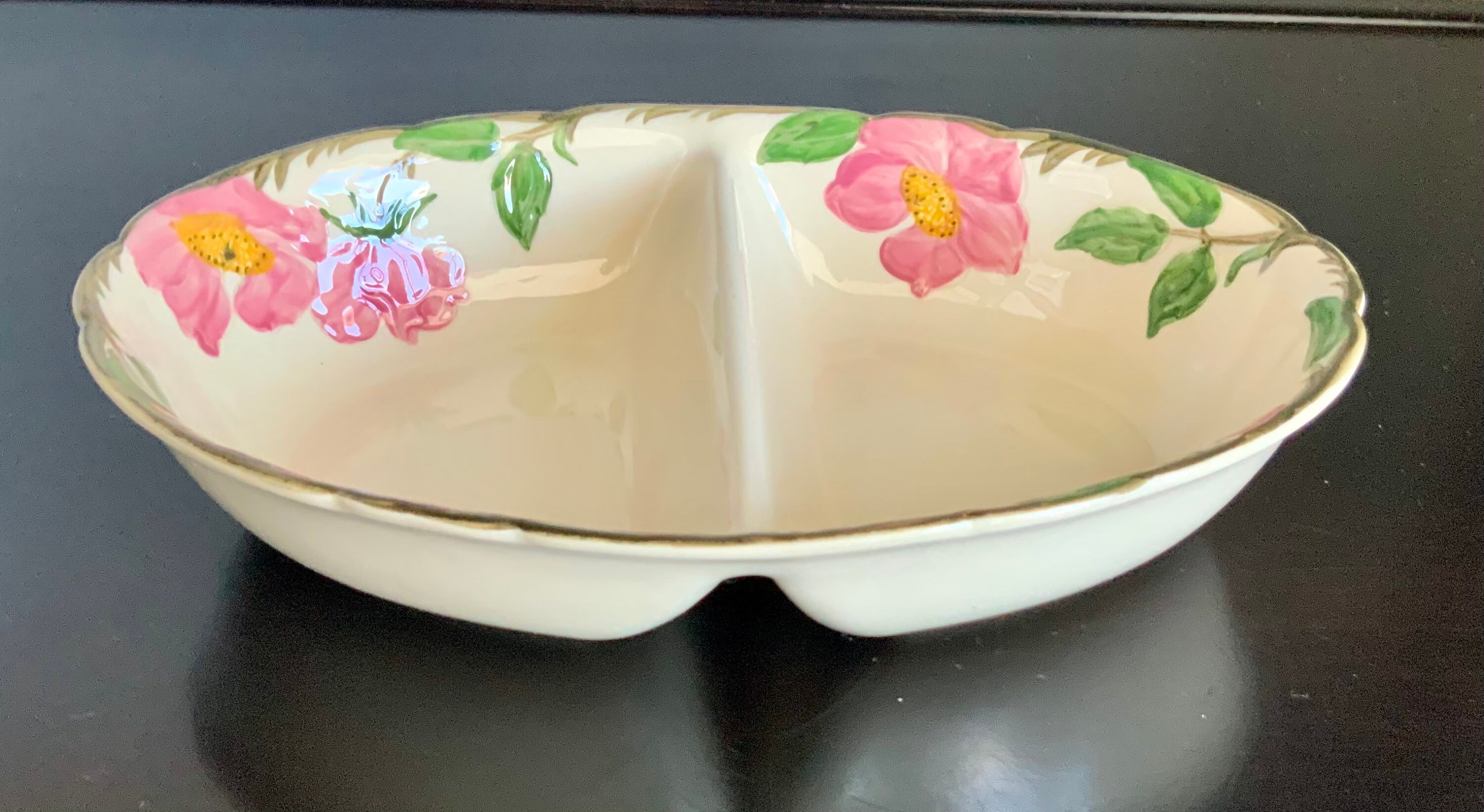 Franciscan Desert Rose 10 Divided Vegetable Serving Bowl 2 Etsy