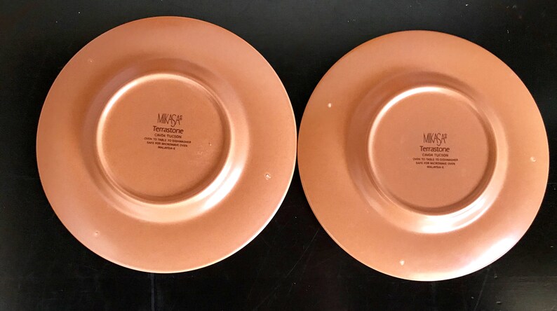 Free Shipping!! Set of 4 Mikasa Terrastone Tucson Bread and Butter Plates