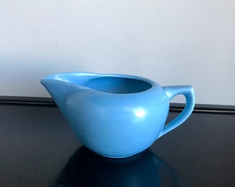 Vintage Bauer La Linda Matte Blue Creamer -- Free Shipping!!