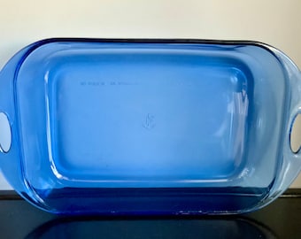 Anchor Hocking Premium Cobalt Blue 13" Rectangular Baker -- Free Shipping!!