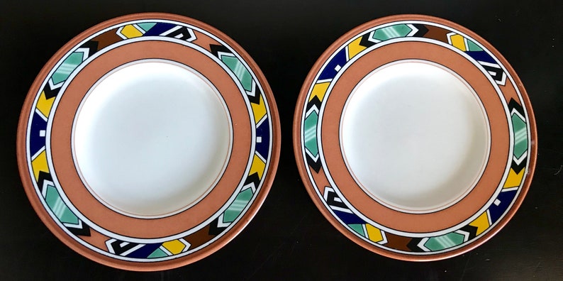 Free Shipping!! Set of 4 Mikasa Terrastone Tucson Bread and Butter Plates