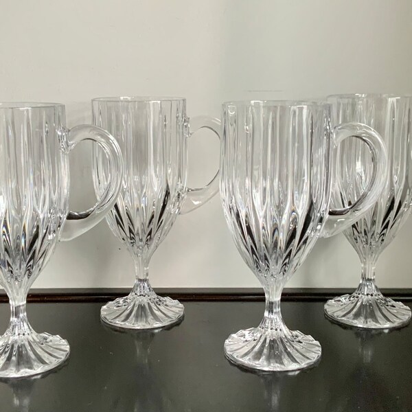 Mikasa Crystal Irish Coffee Mugs Etsy