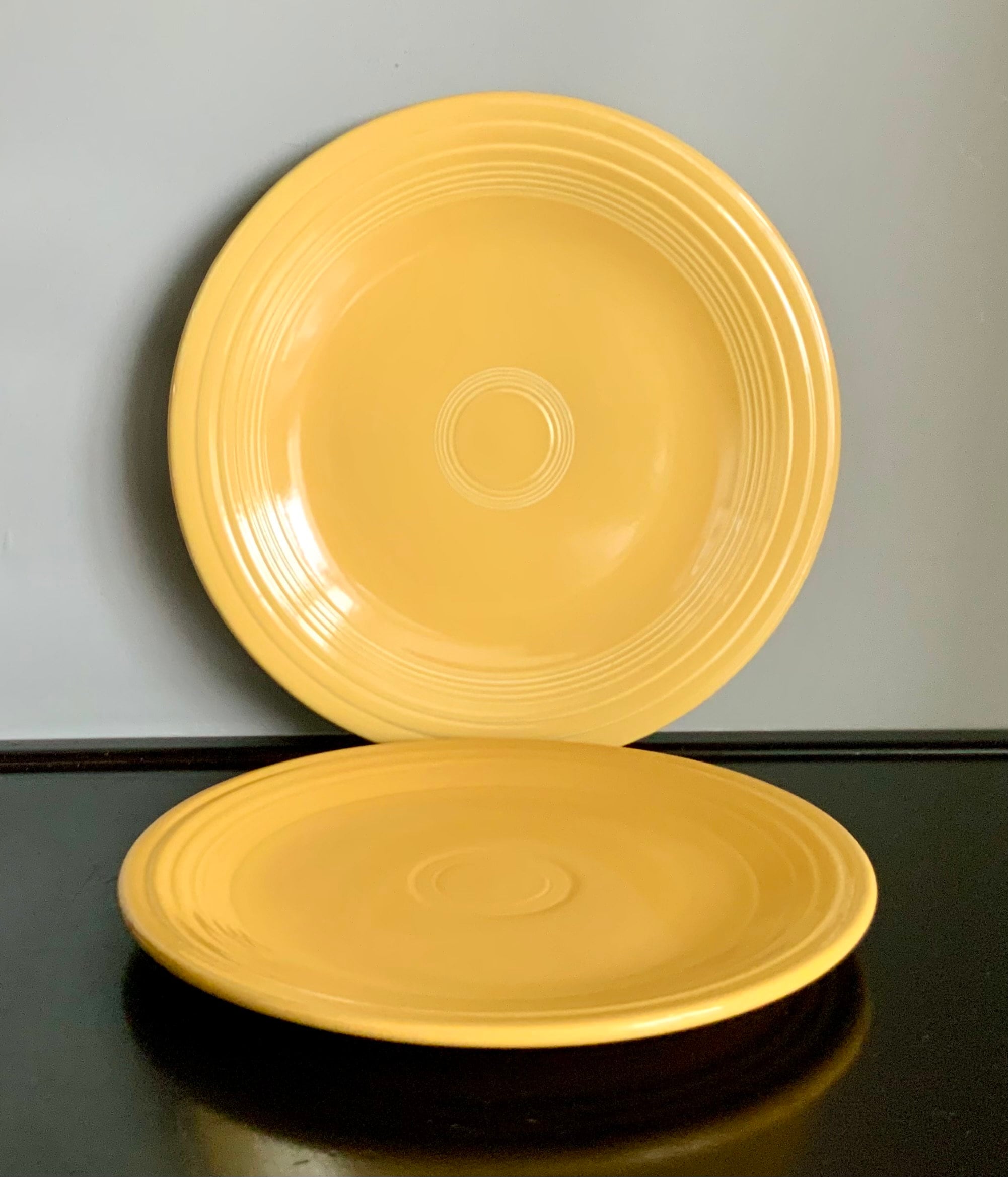 Fiesta Colors Vintage Fiesta Dinner Plates Vintage Original Yellow