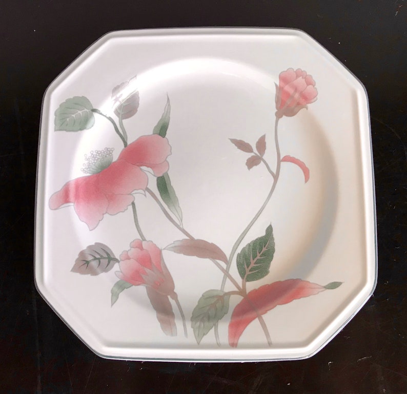Set of 3 Mikasa Silk Flowers Bread /& Butter Plates Free Shipping!!