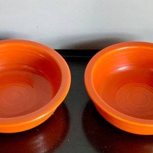 Vintage Fiestaware 5 1/2 Fruit Bowl Original Oatmeal Bowl Wet Foot 2 Available Free Shipping Bild 2