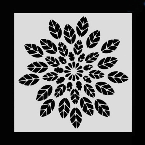 FLORAL PATTERNS STENCIL 130mm x 130mm