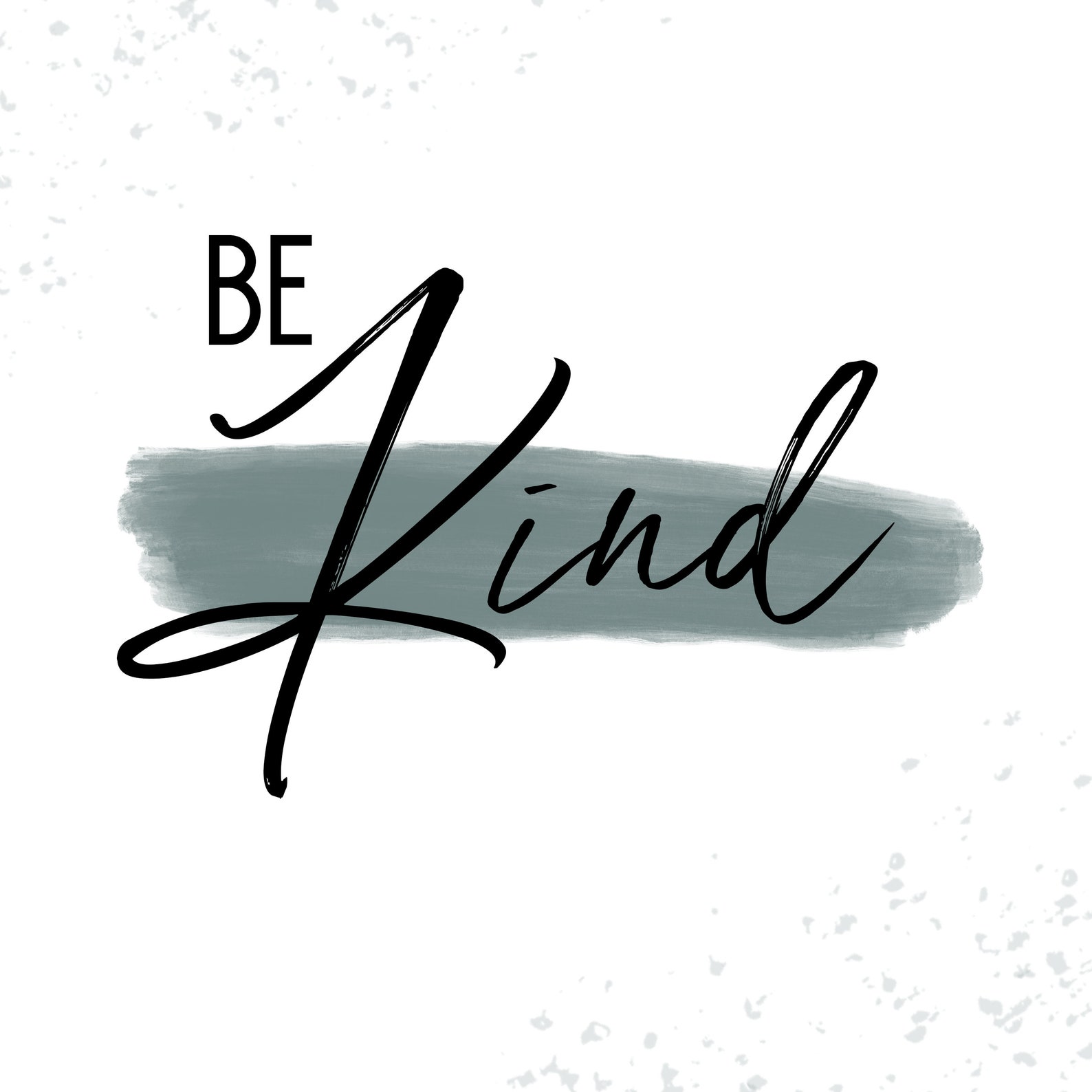 Be Kind Word Art Etsy