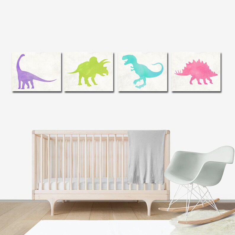 Dinosaur Decor Dinosaur Nursery Baby Girl Dinosaur Etsy