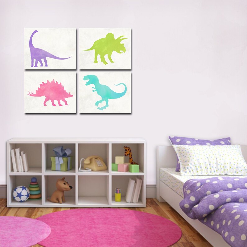 Dinosaur Decor Dinosaur Nursery Baby Girl Dinosaur Etsy