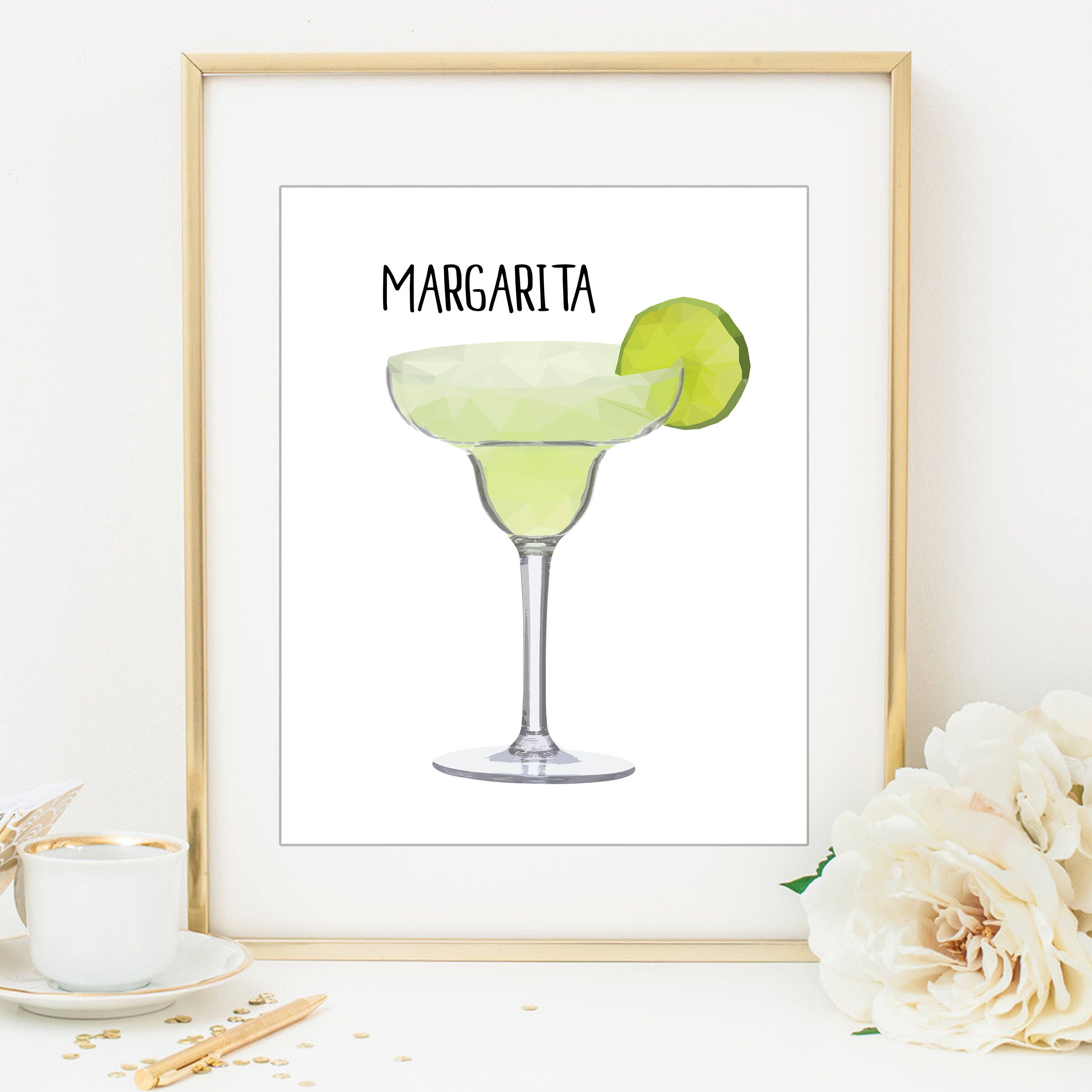 Cocktail Print Kitchen Art Bar Prints Cocktail Art Bar Etsy
