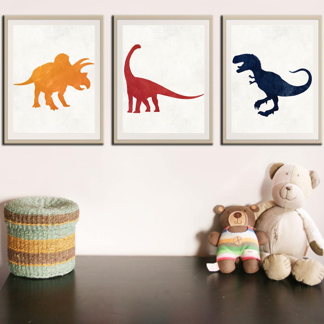 Dinosaur Nursery Prints Nursery Wall Art Dinosaur Decor Printable Wall ...