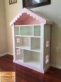 Handcrafted Dollhouse Bookcase: Nursery Cottage Bookshelf
