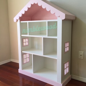 Dollhouse Bookcase, Kids / Child’s House Bookshelf