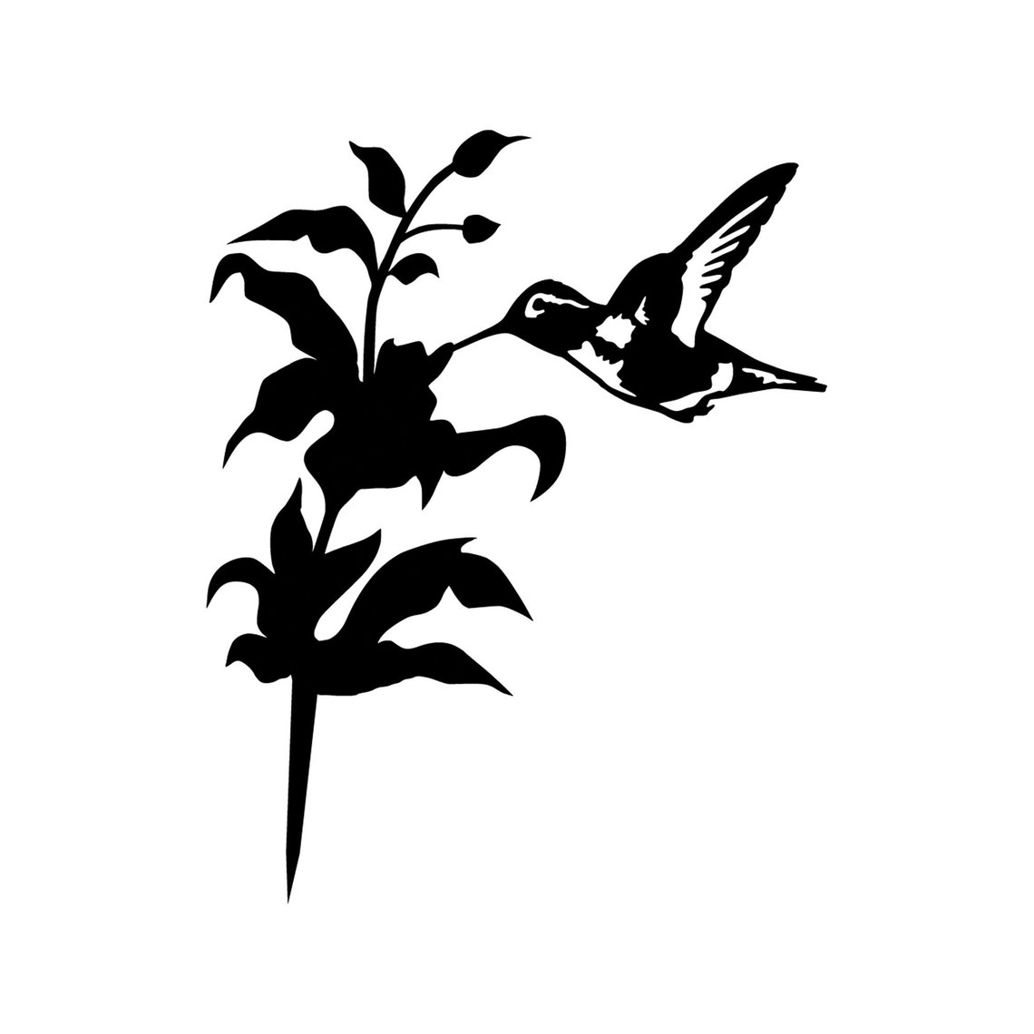 Hummingbird Metal Tree Bird Art Etsy