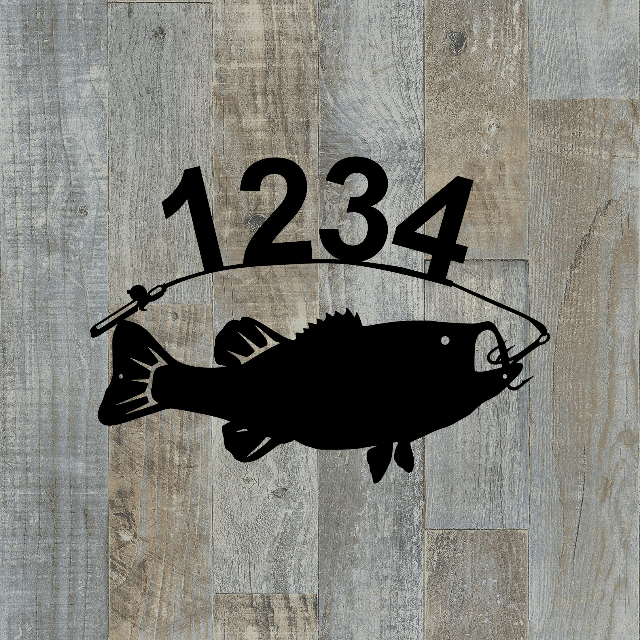 Bass Fish Address Sign - Etsy