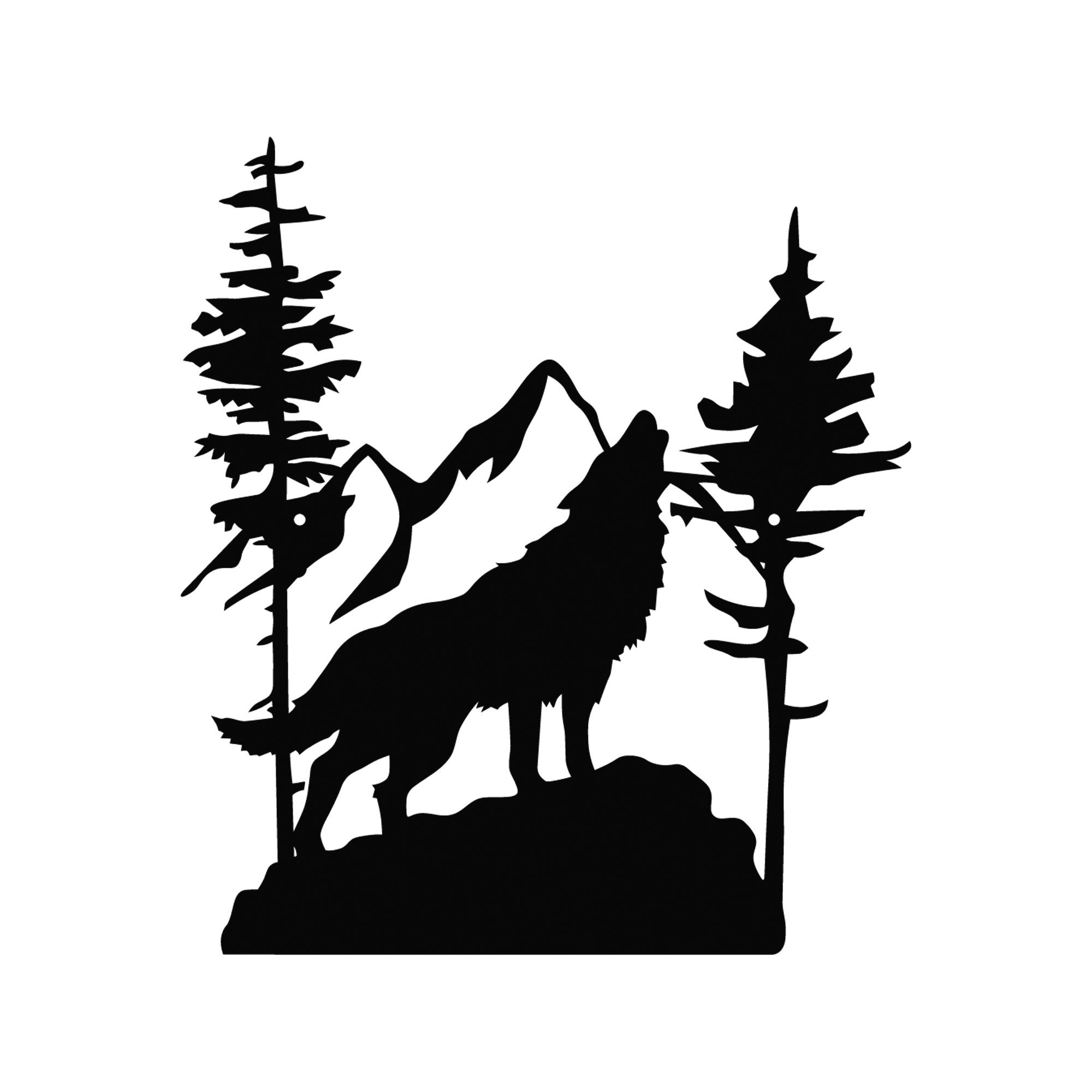 Wolf Sitting By Tree Meme - k7yzbw1