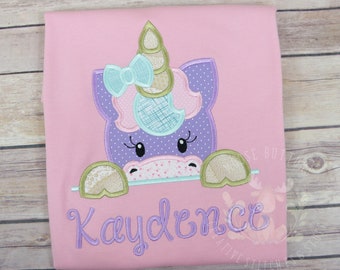Courir avec la chemise de licornes, chemise de licorne de filles, chemise de chasse aux arcs-en-ciel, tenue de licornes, chemise de partie de licorne, chemise d'anniversaire de filles, licorne
