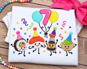 Sushi Birthday Shirt,  Sushi Birthday, Sushi Party Birthday Shirt, Sushi Party