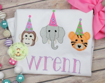 Party Animal birthday shirt, Girls Birthday, Animal birthday, Zoo Animal Birthday Shirt, Giraffe Birthday, Camel Birthday, Animal Cracker