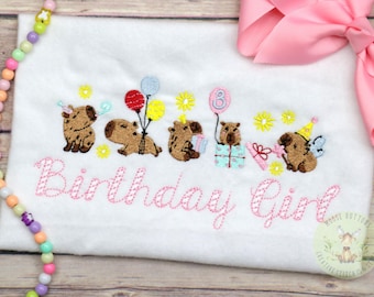 Capybara Birthday Shirt, Capybara Party birthday shirt, Girls Birthday, Capybara birthday.