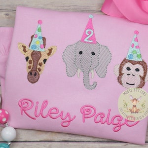 Party Animal birthday shirt, Girls Birthday, Animal birthday, Zoo Animal Birthday Shirt, Giraffe Birthday, Camel Birthday, Animal Cracker