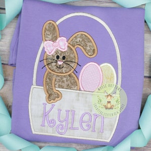 Girls Raglan Easter Shirt, Easter Bunny Shirt, Easter Basket Shirt, Easter Eggs Shirt, Purple Easter Shirt, Bunny Shirt, Easter Outfit,.