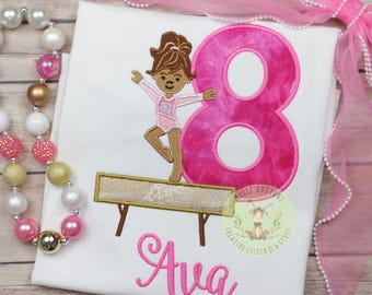 Gymnastics Birthday Shirt, Gymnast Birthday, Gym Birthday Girl, Gym Girl Birthday.
