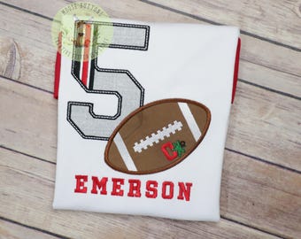 Football Birthday Shirt, Boys Birthday, Football Birthday, Girls Birthday Shirt.