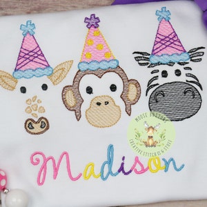 Party Animal birthday shirt, Girls Birthday, Animal birthday, Zoo Animal Birthday Shirt, Giraffe Birthday, Camel Birthday, Animal Cracker