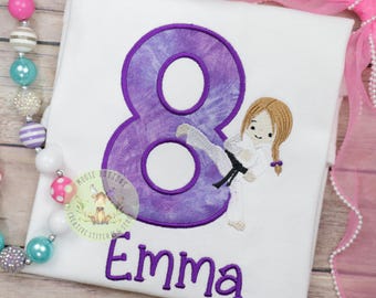 Karate Birthday Shirt, Judo Birthday, Karate Birthday Girl, Judo Girl Birthday.