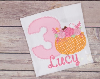 Fall Birthday Shirt, Pumpkin Birthday Shirt, Girls Pumpkin Birthday, Girls Fall Birthday, Pumpkin Party, Halloween Birthday, Pumpkin Party.