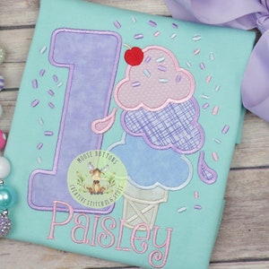 Girls Ice Cream Birthday Shirt, Ice Cream Birthday Shirt, Ice Cream Party, Sweet One Birthday Shirt, Girls Ice Cream Birthday.