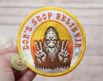 Sasquatch Hide And Seek Champion Iron On Patch, Big Foot  Patch, Big Foot Camping Patch, Sasquatch for Seeking Patch, Funny Patch.
