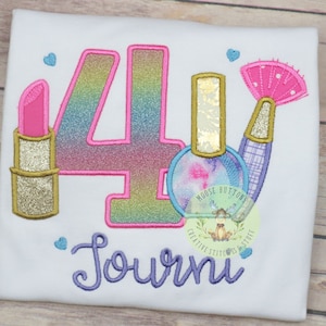 Make up Birthday Shirt, Pain Birthday, Girls Make up Party Shirt, Spa Day Birthday Shirt, Spa Birthday, Spa Birthday Shirt, Spa Day.