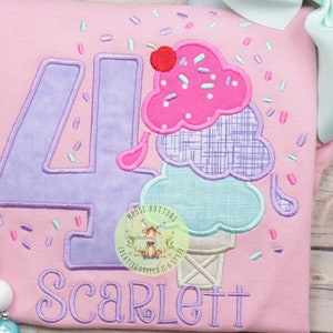 Girls Ice Cream Birthday Shirt, Ice Cream Birthday Shirt, Ice Cream Party, Sweet One Birthday Shirt, Girls Ice Cream Birthday.