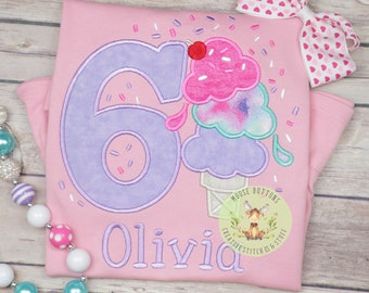 Girls Ice Cream Birthday Shirt, Ice Cream Birthday Shirt, Ice Cream Party, Sweet One Birthday Shirt, Girls Ice Cream Birthday.