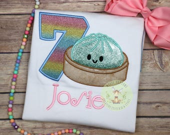 Dumpling Birthday Shirt, Girls Dumpling Birthday, Dumpling Outfit, Dumpling Squishee Shirt