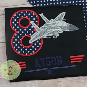 Boys Fighter Jet Birthday,  Jet Birthday, Airshow Birthday Shirt, Airplane Birthday, Military Birthday Shirt, Pilot Birthday Shirt.