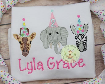 Party Animal birthday shirt, Girls Birthday, Animal birthday, Zoo Animal Birthday Shirt, Giraffe Birthday, Camel Birthday, Animal Cracker