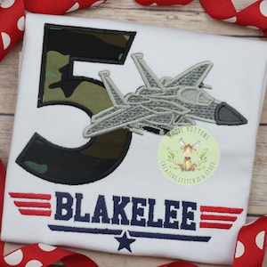 Boys Fighter Jet Birthday,  Jet Birthday, Airshow Birthday Shirt, Airplane Birthday, Military Birthday Shirt, Pilot Birthday Shirt.