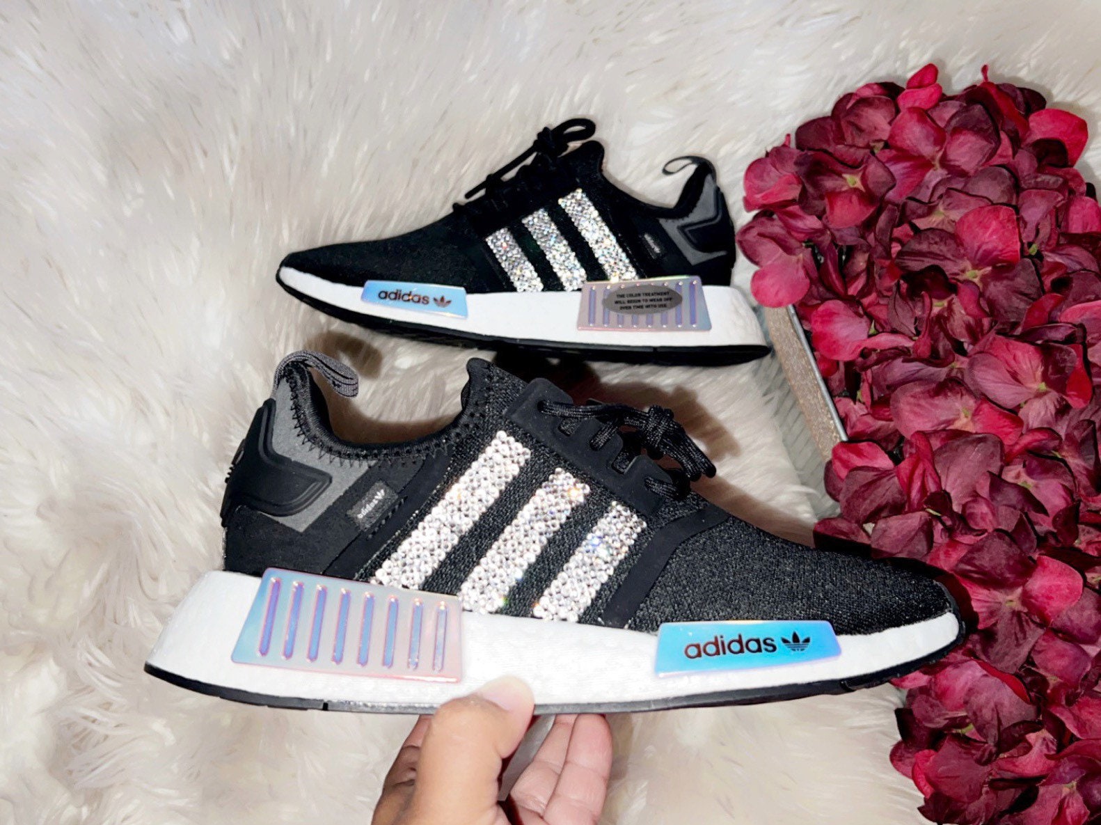 ADIDAS NMD R1 Swarovski Sneakers Etsy