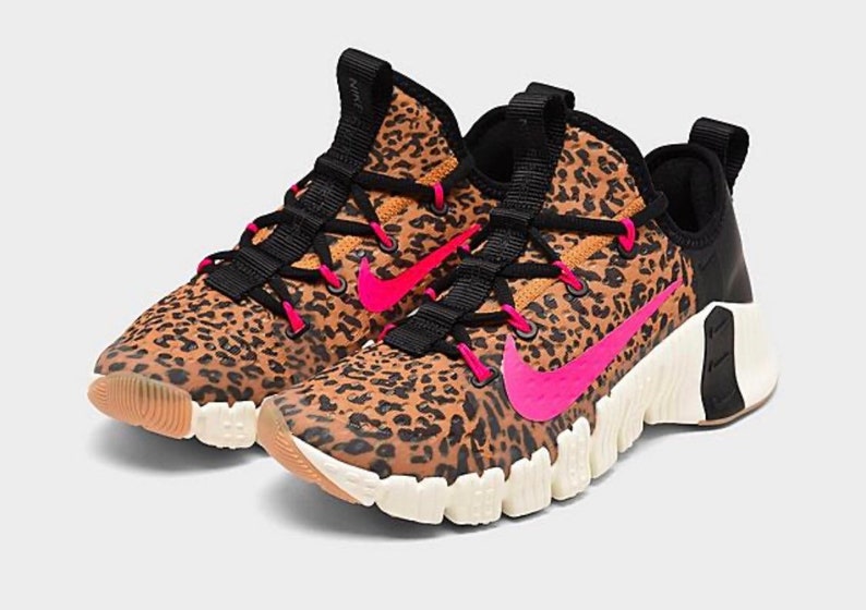 NIKE FREE METCON 3 Leopard Swarovski Sneaker | Etsy