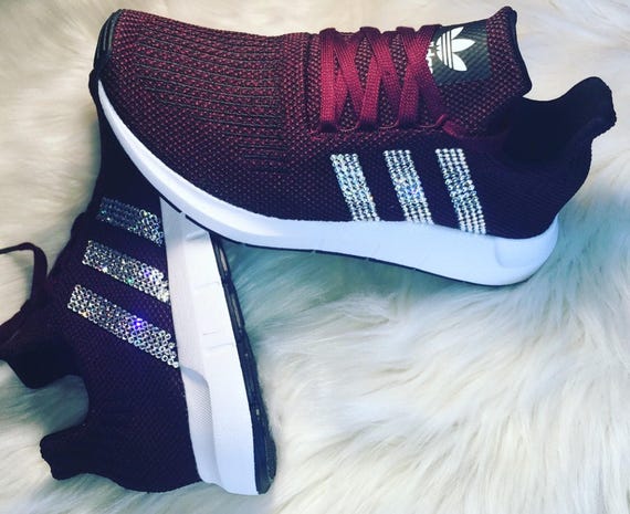 adidas swift run burgundy glitter