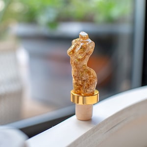 Gold Wine Stopper - Naked Woman